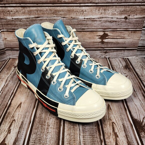 CONVERSE Chuck 70 Women's 9 High Top Love Graphic Celestial Teal Shoes 563471C - Picture 2 of 11